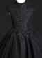Black High Neck Girls Tulle Beauty Contest Party Dresses 1