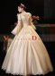 Champagne Renaissance Brithday Wedding Dress 1