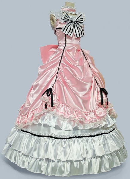 Women Vintage Pink 1880s 1890s Blue Pink Southern Belle Dress Sallon Girl Costume