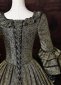 Gold Brocade Baroque Rococo Victorian Masquerade Dress 5