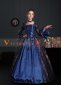Renaissance Blue Gothic Victorian Dress Gown