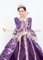 Purple 18th Century Rococo Baroque Ball Gown Dresses Theater Costume 4