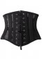 Black Bridal Mesh Fronted Underbust Corset 2