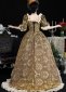 Gold Embroidery Victorian Ball Gown 5