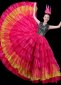 Super Large Skirt Tulle Ruffled Dresses For Samba Dance