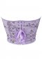 Girls Purple Sweet Embroidery Overbust Corset 1