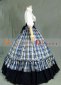 Medieval Gothic Victorian Dress Carnival Grid Ball Gown