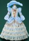 Girls Holiday Party Lace Dresses Children Masquerade Fantasy Dress Blue