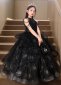 Girls Black Stage Show Graduation Party Dress