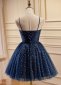 Off The Shoulder Short Prom Dress with Polka Dots 2