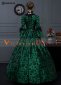 Green Victorian Dress Masquerade Ball Gown for sale 2