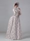 Victorian Bustle Floral Dresses Edwardian Historical Period Theater Costume 1