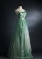 Spaghetti Strap Tulle Formal Dress With Butterfly Appliques 1