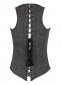 Gray High Back Underbust Corset with Straps 1