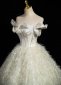 Feather Sexy Off the Shoulder Corset Formal Dress 3