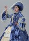 Women Christmas Carnival Masquerade Blue Dress Victorian Reenactment Costumes