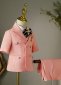 Boys Pink Suits 4 Piece Slim Fit Suit 3