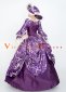 Purple 18th Century Rococo Baroque Ball Gown Dresses Theater Costume 5