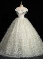 Feather Sexy Off the Shoulder Corset Formal Dress
