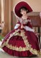 Children Christmas Party Dress Renaissance Marie Antoinette Girls Red Dresses