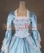 Light Blue Long Sleeve Lace Renaissance Civil War Gothic Victorian Ball Gowns 3