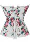 Floral Classic White Overbust Corset with Sweetheart 1