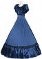 Blue Victorian Ball Gown Old West Saloon Girl Dress 3
