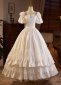 1950s Princess White Satin Homecoming Dresses 1