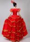 Classic Red Spanish FlamencoPractice Dance Dress 4