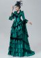 18th Century Historical Inspired Masqurade Ball Gown Green Victorian Bustle Dresses