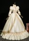 Medieval Champagne Lace Ball Gown Prom Dress