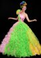 Single Shoulder Flower Bud Dance Costume for Stages 1