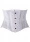 White Bridal Mesh Fronted Underbust Corset