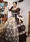 Vintage Southern Belles Brown Lace Dress Carnival Ball Gown 2