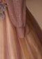 Shining Tulle Embroidery Applique Long Sleeve Formal Prom Dress 5
