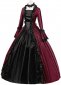 18th Century Burgundy Women Masquerades Historical Dresses
