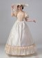 Burgundy Off shoulder Historical Gothic Victorian Wedding Gown Dress 2