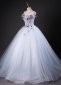 White Appliques Off Shoulder Tulle Holiday Dress 3
