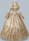 Women Champagne Victorian Southern Belle Fairytale Dress Civil War Costume Theater Clothing