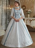 White Vintage Princess Party Dresses Girls Birthday Adult Ceremony Dresses