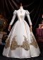Medieval Gray Prom Ball Gown Party Dress