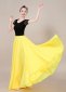 Chiffon Full Circle Skirt Belly Dance Tribal Panel Skirt Yellow
