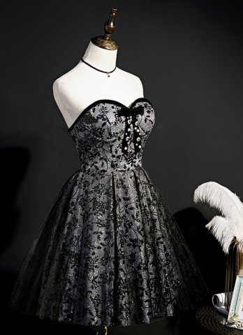 Off Shoulder Homecoming Dress for Juniors Mini Black Cocktail Club Dresses Halloween Costume