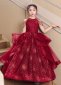 Girls Black Stage Show Graduation Party Dress Red
