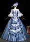 Blue Masked Prom Party Dress Masquerade Gown 3