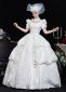 18th Century Southern Belle Floral Princess White Dresses