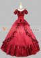 Wine Red Belle Princess Victorian Dress Ball Gowns
