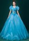 Blue Flower Evening Prom Dress for Women