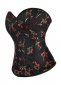 Embroidered Floral Expert Waist Training Overbust Corset