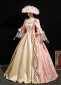 Pink Floral Southern Belle Prom Party Dress